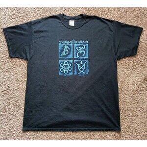 Puerto Rico T-Shirt Men's 2XL Black Short Sleeve